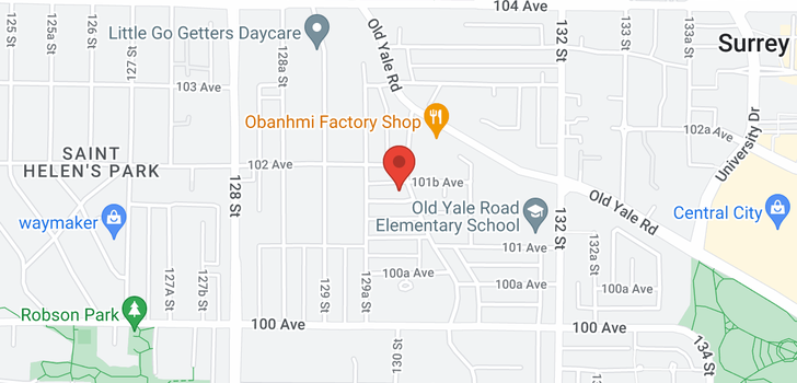 map of 13019 101A AVENUE